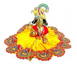 Brass Laddu Gopal Murti 5.25"